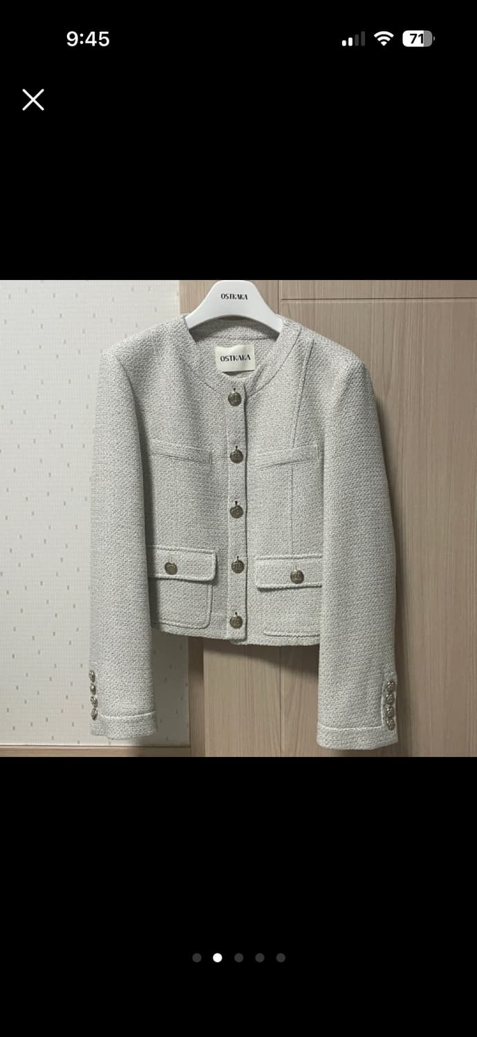 (미착용) 오스트카카 트위드 자켓 M 상품이미지2