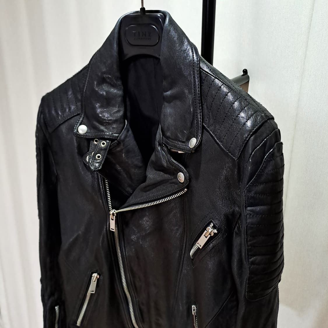 (택포) 이태리 소재 양가죽 바이커 자켓 100 B572 상품이미지3