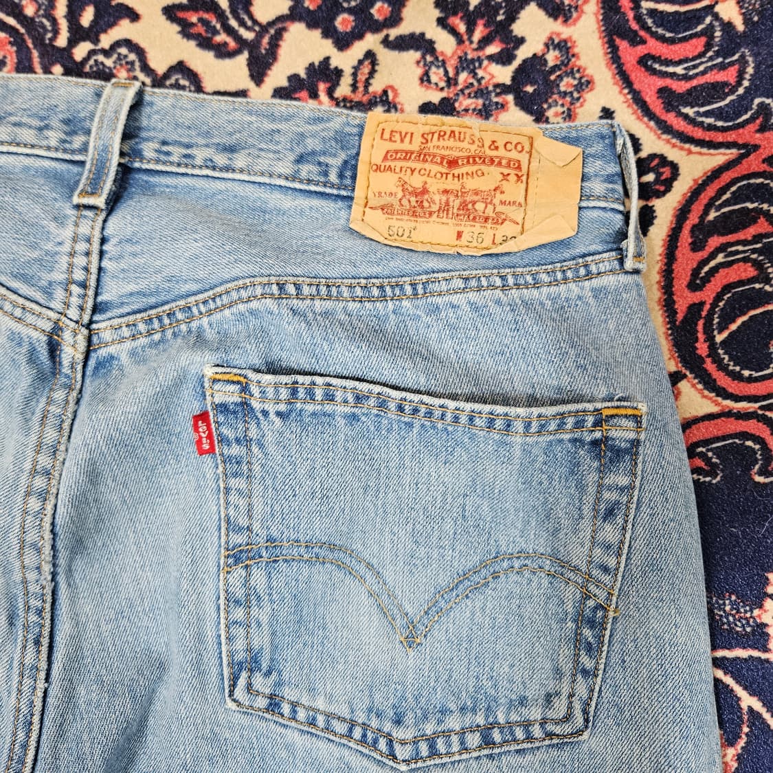 리바이스(Levis) 00's No.501 빈티지 데님팬츠 36size 상품이미지3