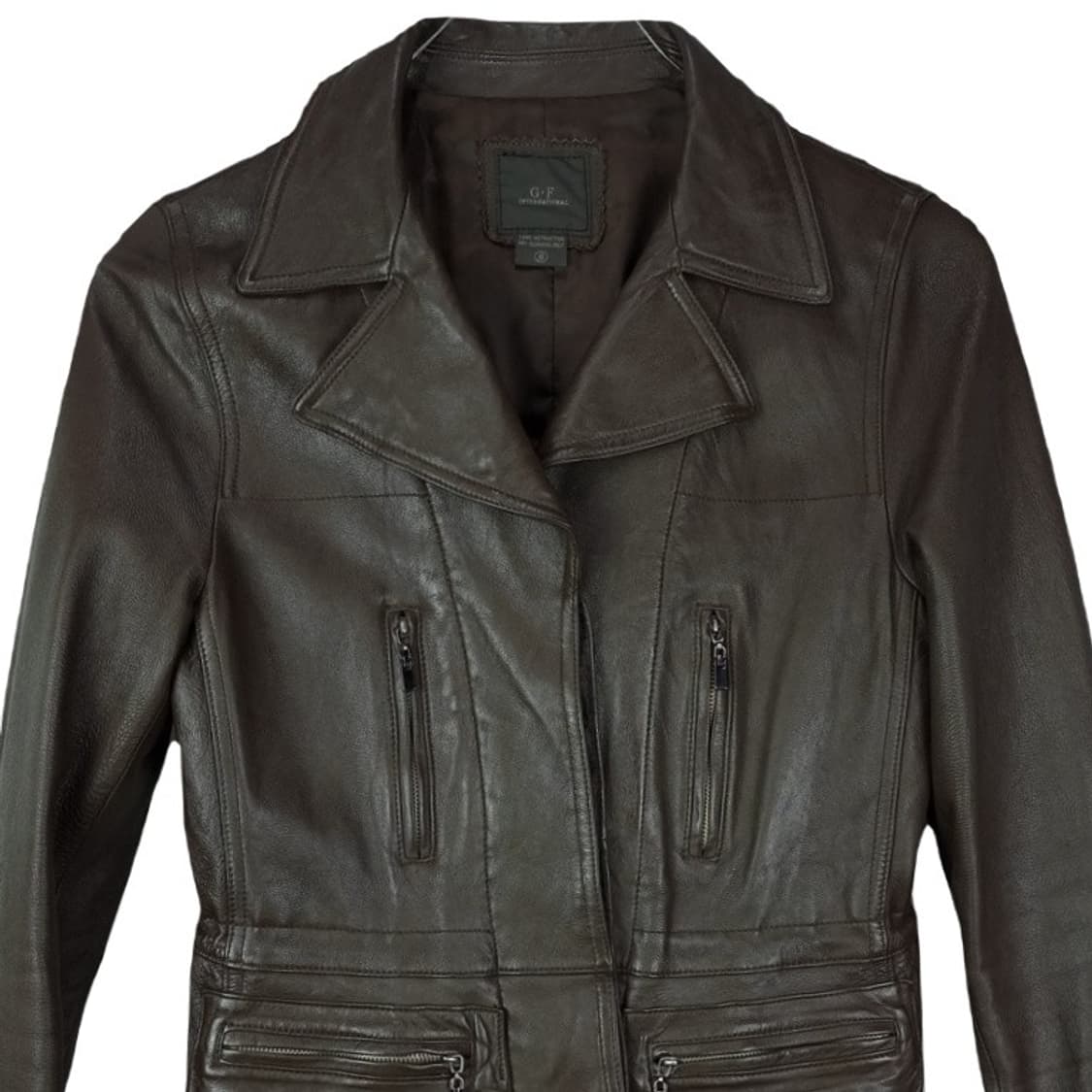 [일본빈티지] 리얼 램스킨 레더 빈티지 양가죽 자켓 브라운 M17480 상품이미지4