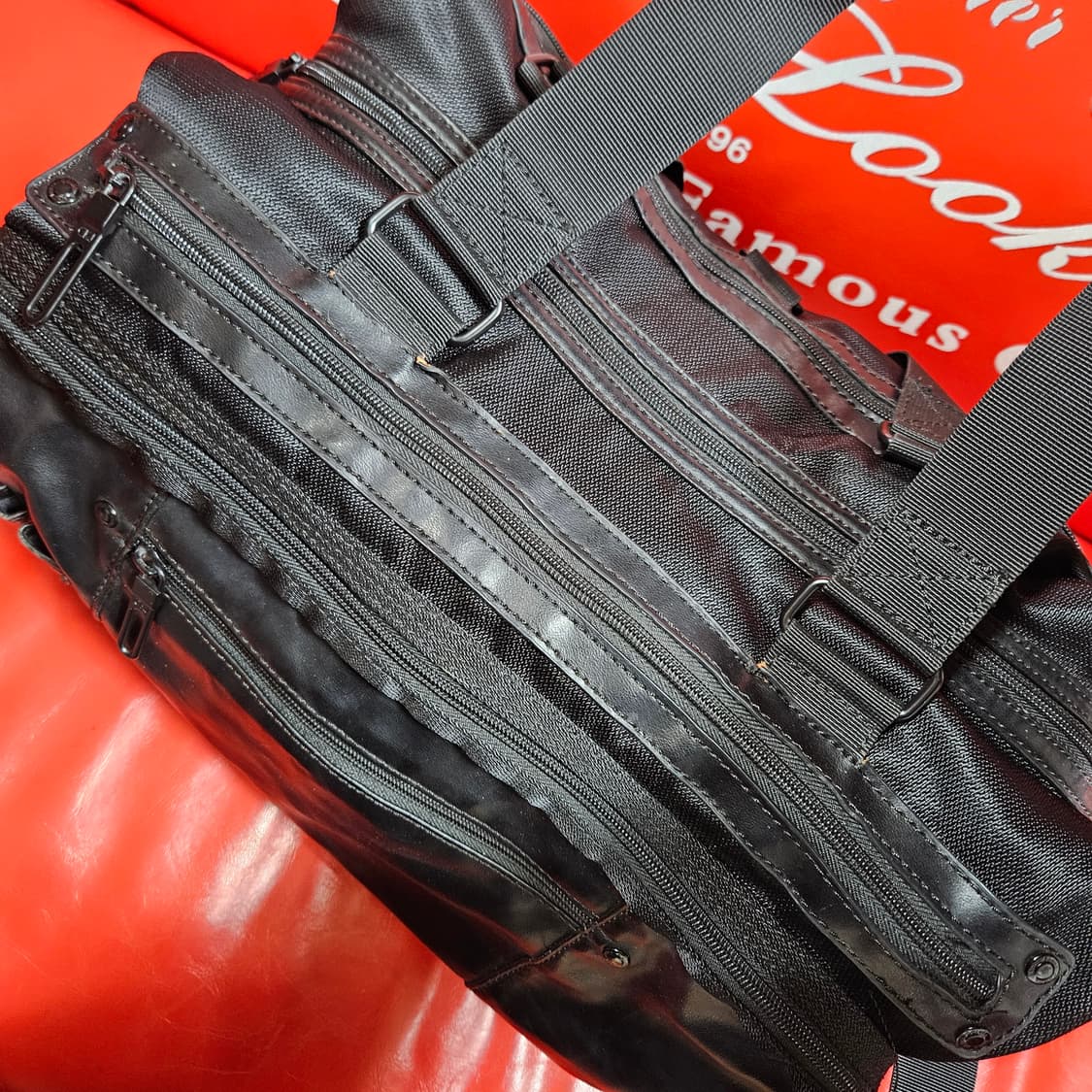 켈빈클라인 빈티지 Y2k 가죽 혼방 보스턴 토트백  상품이미지7