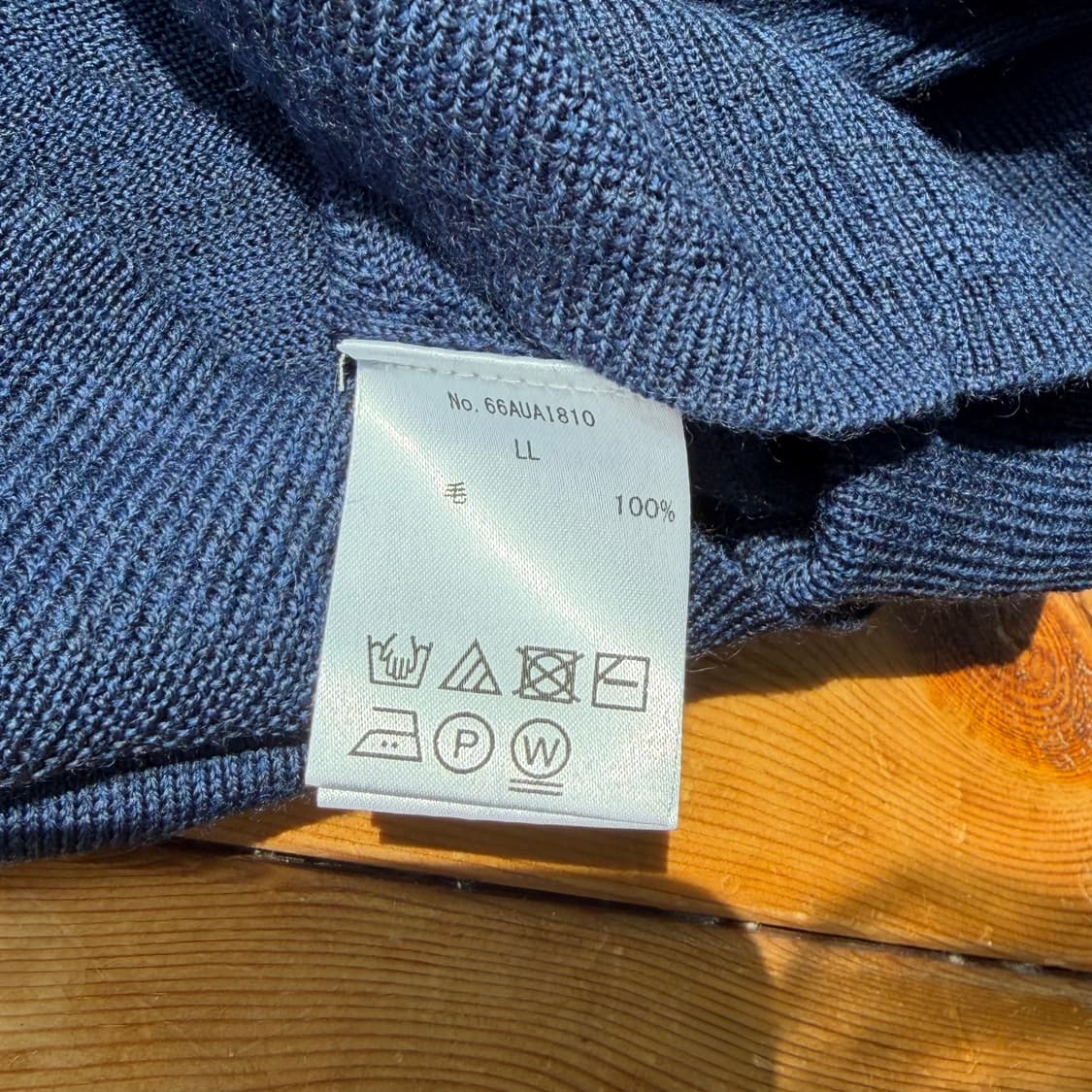 울 100 아가일 브이넥 니트 상품이미지5