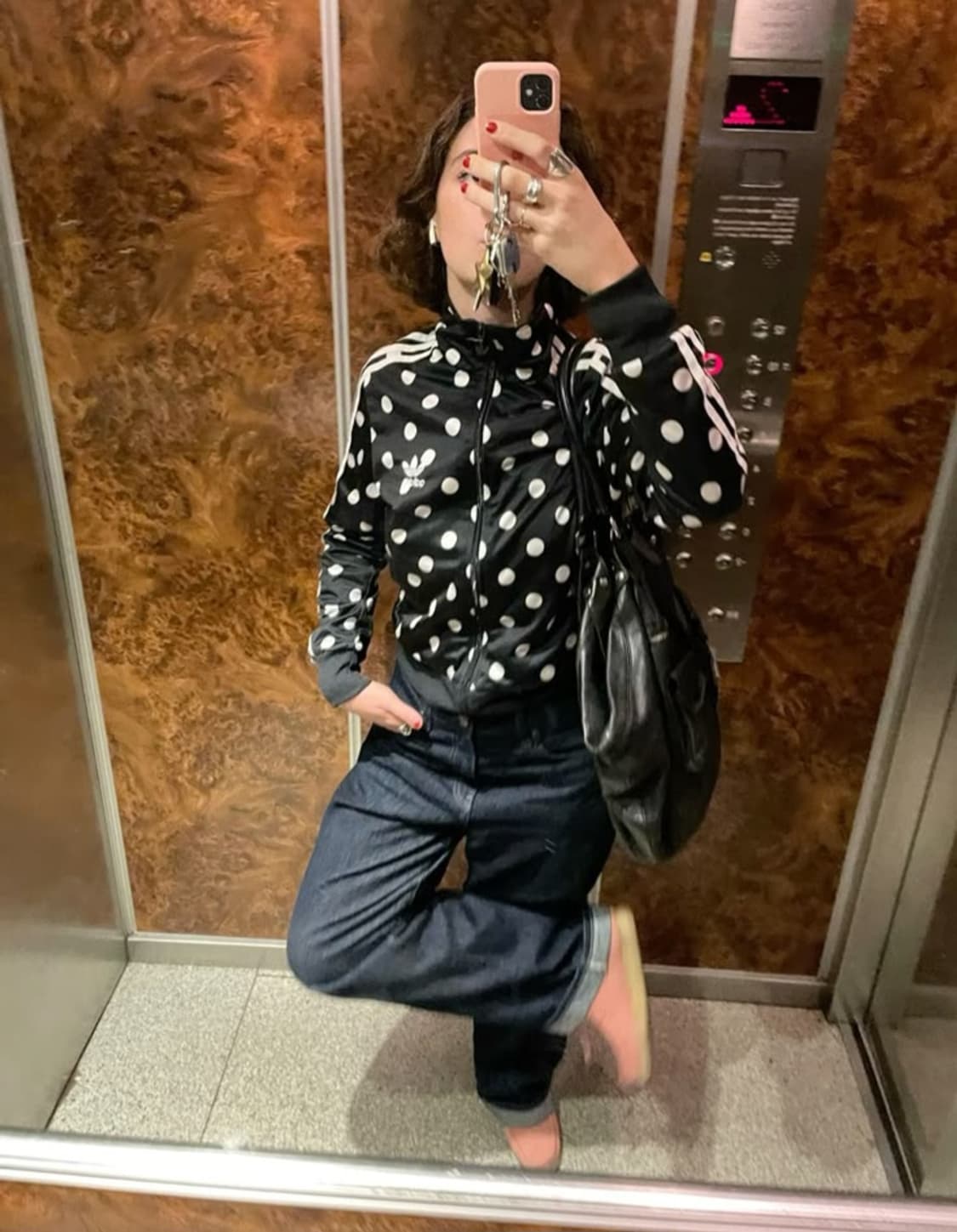 🖤핀터깔 아디다스 파이어버드 도트 져지🖤땡땡이 파이어버드 져지 상품이미지1