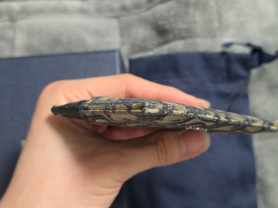 ( 풀구성/크림판)디올 오블리크 카드지갑 그레이 크림 상품이미지5