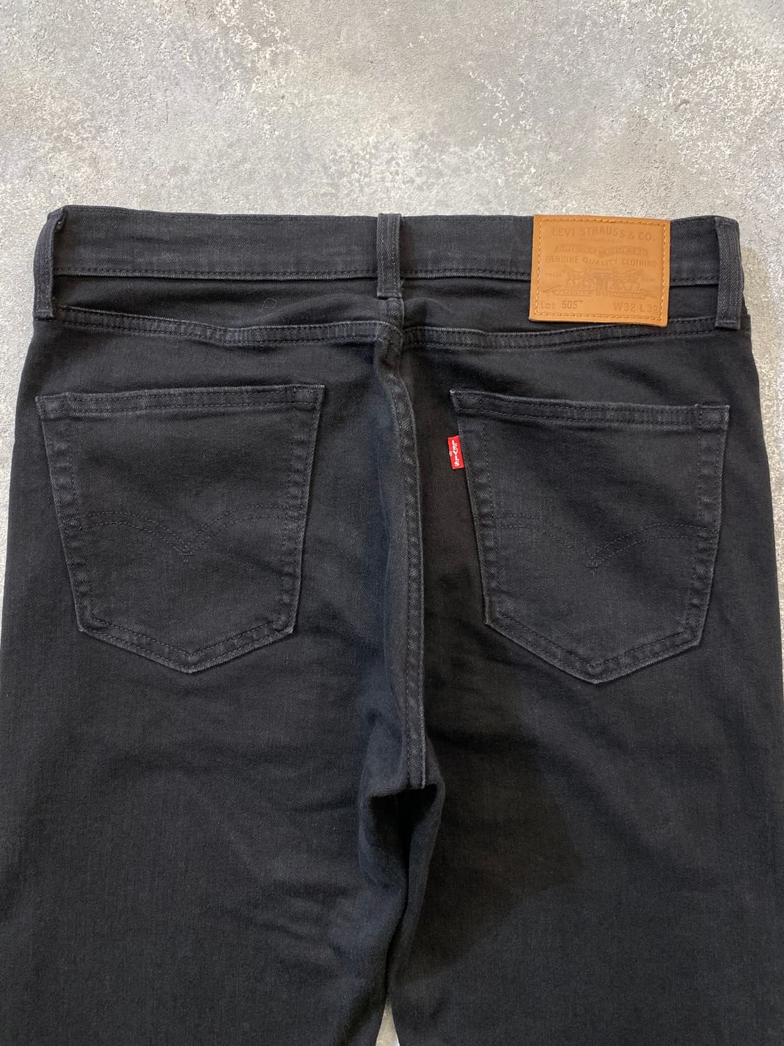 [32] Levi's 505 리바이스 프리미엄 빅E 블랙 데님팬츠 상품이미지2