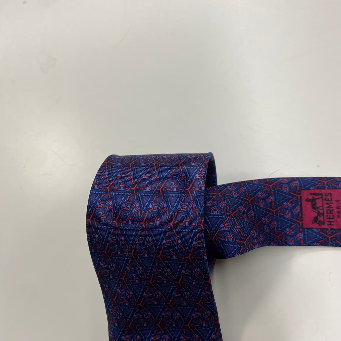 에르메스(HERMES) H모노그램 명품 정품 넥타이8.2cm 상품이미지5
