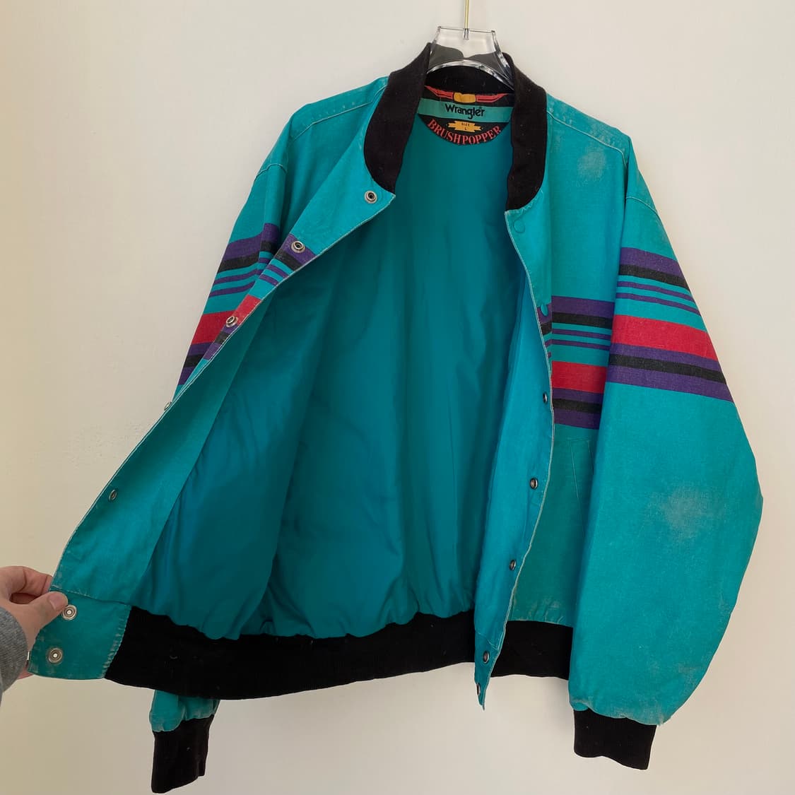 🌊80-90s Wrangler brushpopper jacket 상품이미지5