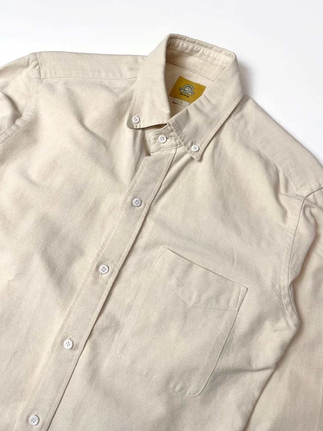 바스통 BASTONG 옥스퍼드 솔리드 포켓 셔츠 A1389 상품이미지2