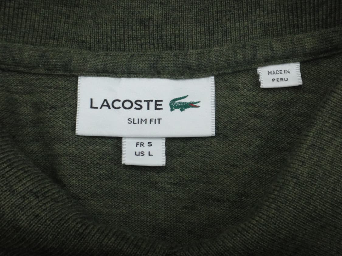 (L/5사이즈) 라코스테 슬림핏 카라 반팔 티셔츠 상품이미지7