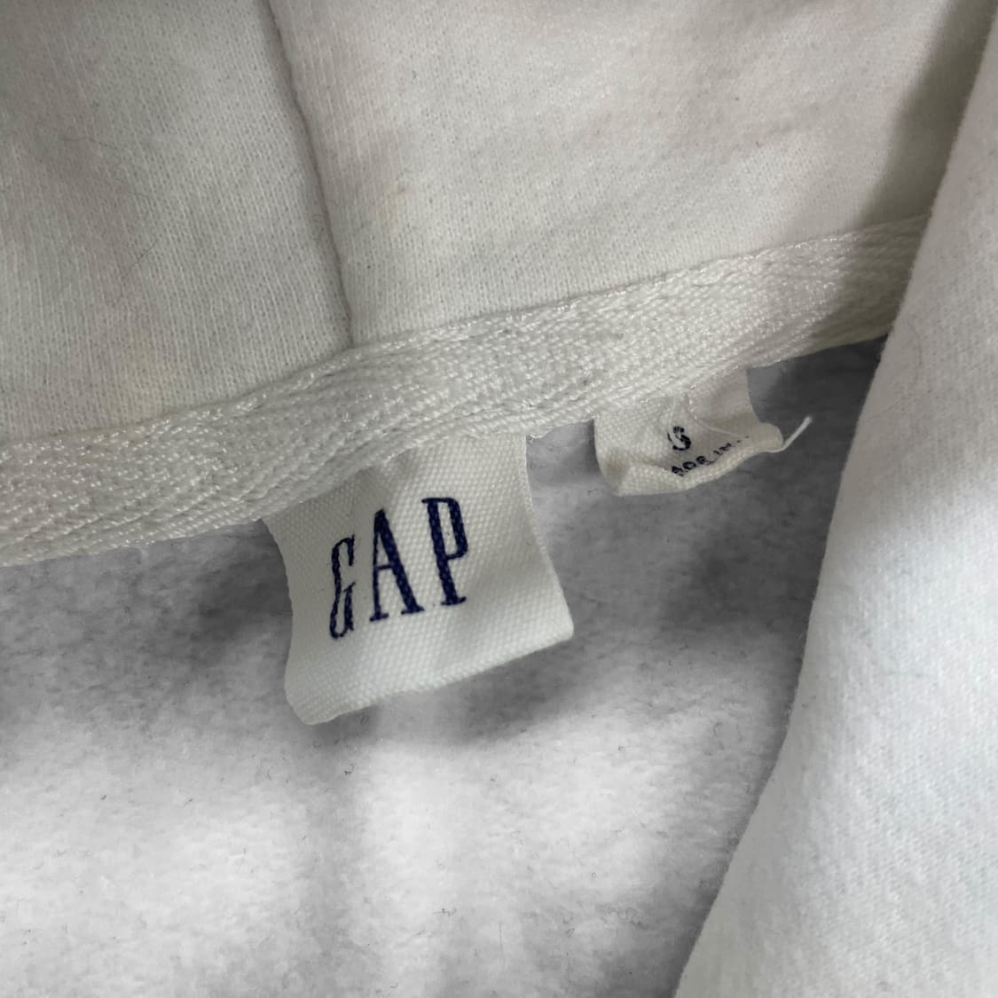 갭 GAP 스펠 로고 후드집업 화이트 상품이미지4