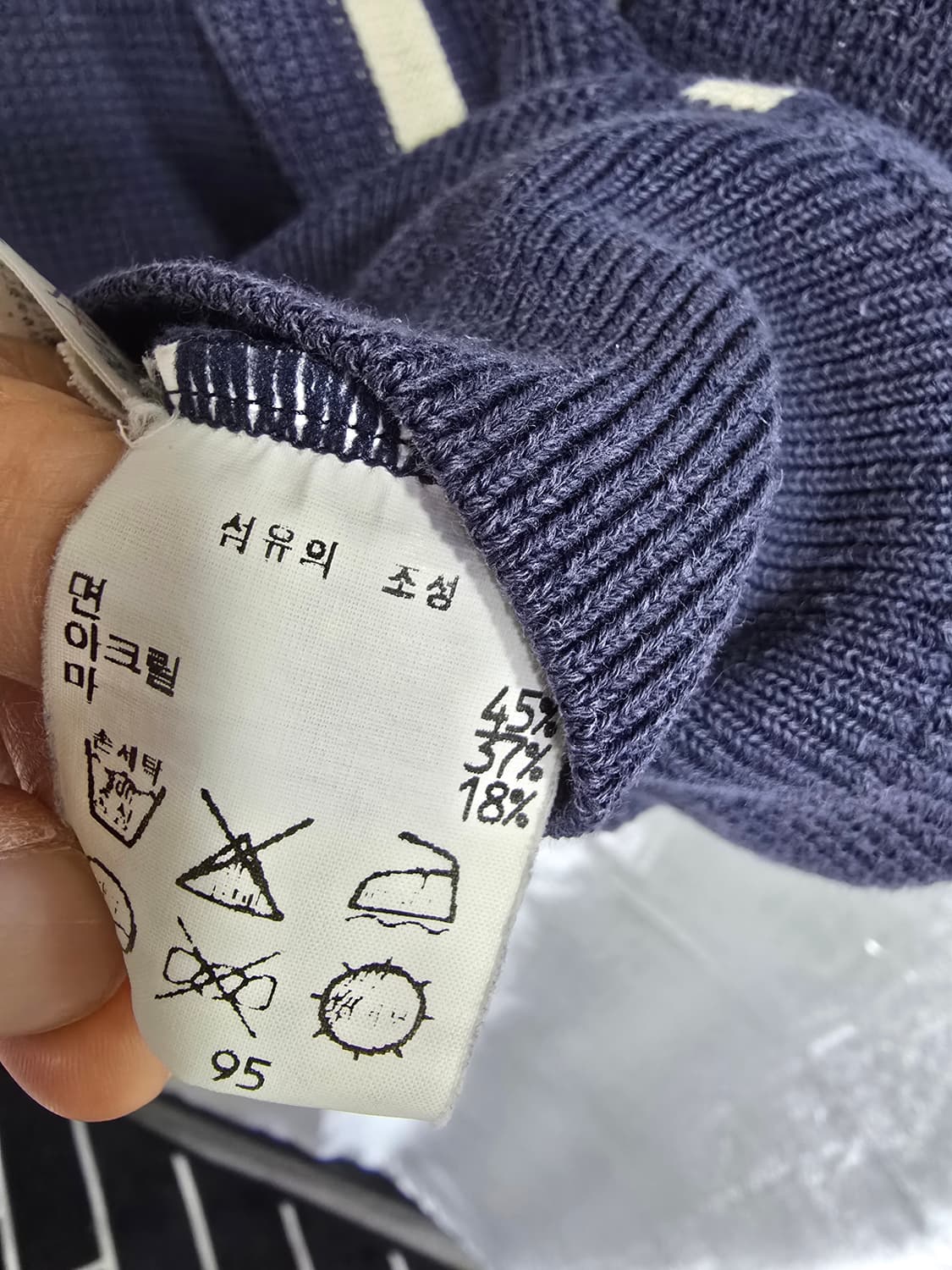 Munsingwear 클래식 체크 패턴 반팔 니트 (2148) 상품이미지4