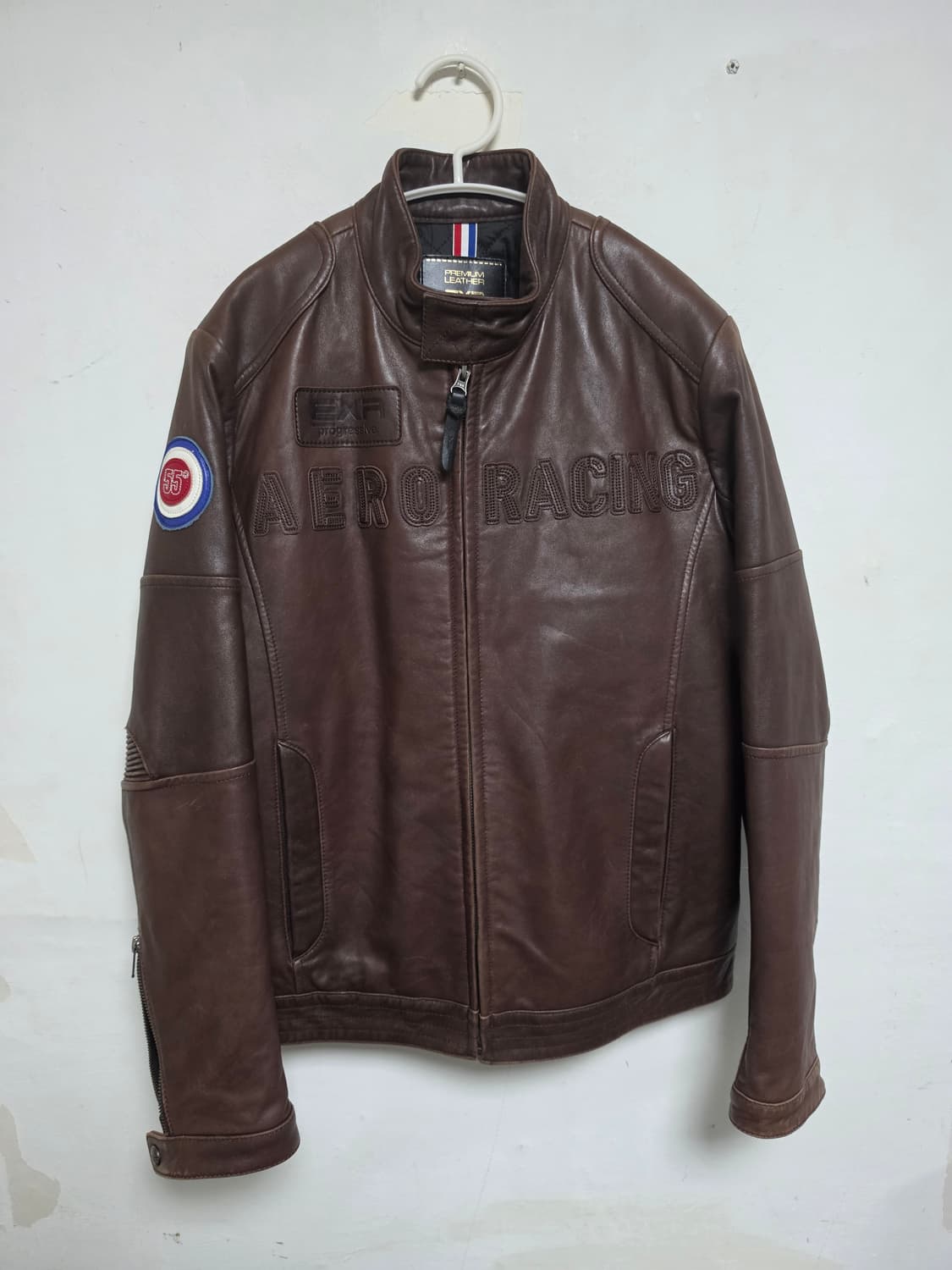 EXR AERORACING 브라운 양가죽 자켓 95 상품이미지1