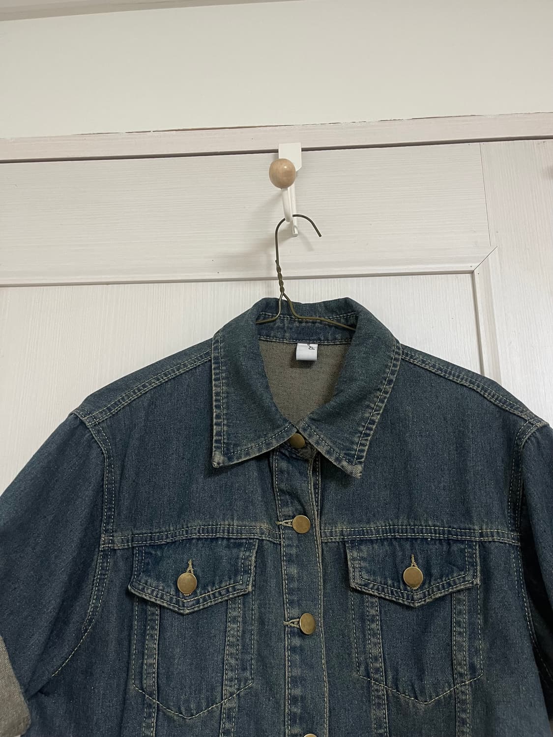 반팔 워싱 데님 셔츠 상품이미지2