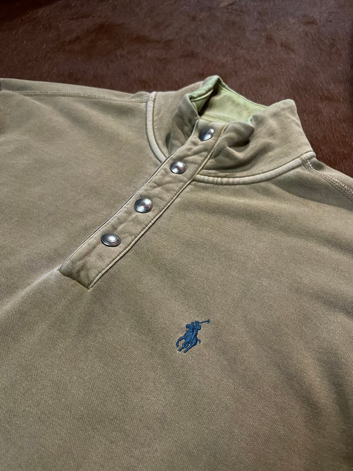 폴로 랄프로렌 포니로고 하프 스냅 맨투맨 상품이미지6