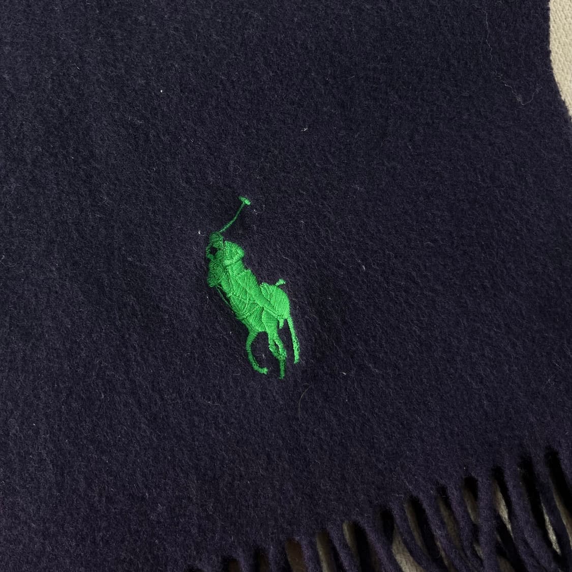 폴로랄프로렌 빅포니 램스울 네이비 머플러  상품이미지3