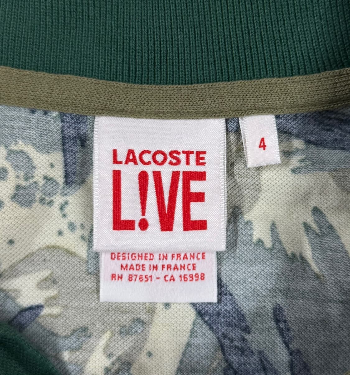 [L] 라코스테 라이브 카모플라쥬 반팔 폴로티 상품이미지5