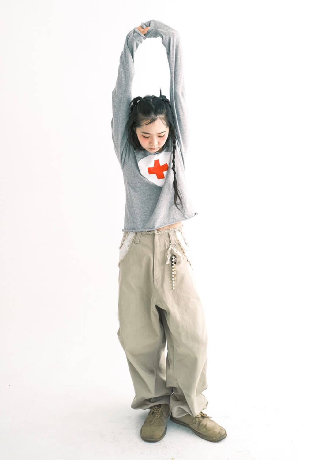 샵페어리 컷오프 코튼 맥시팬츠 S 상품이미지1