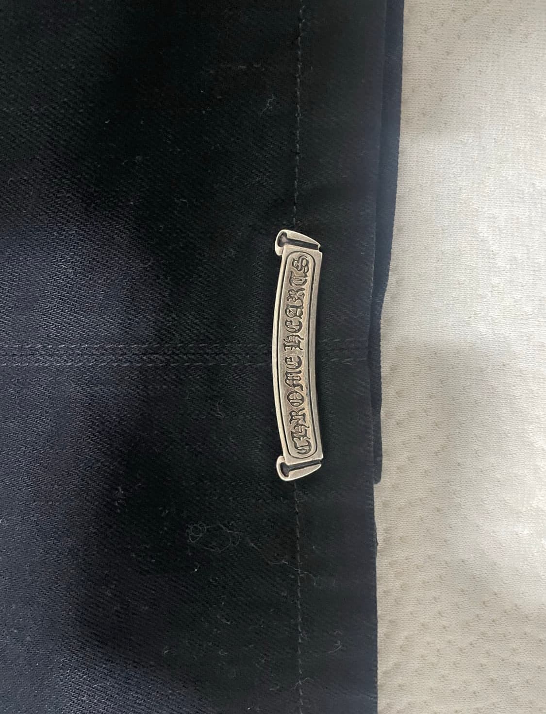 M)크롬하츠 백 플레어 대거 데님 자켓 상품이미지3