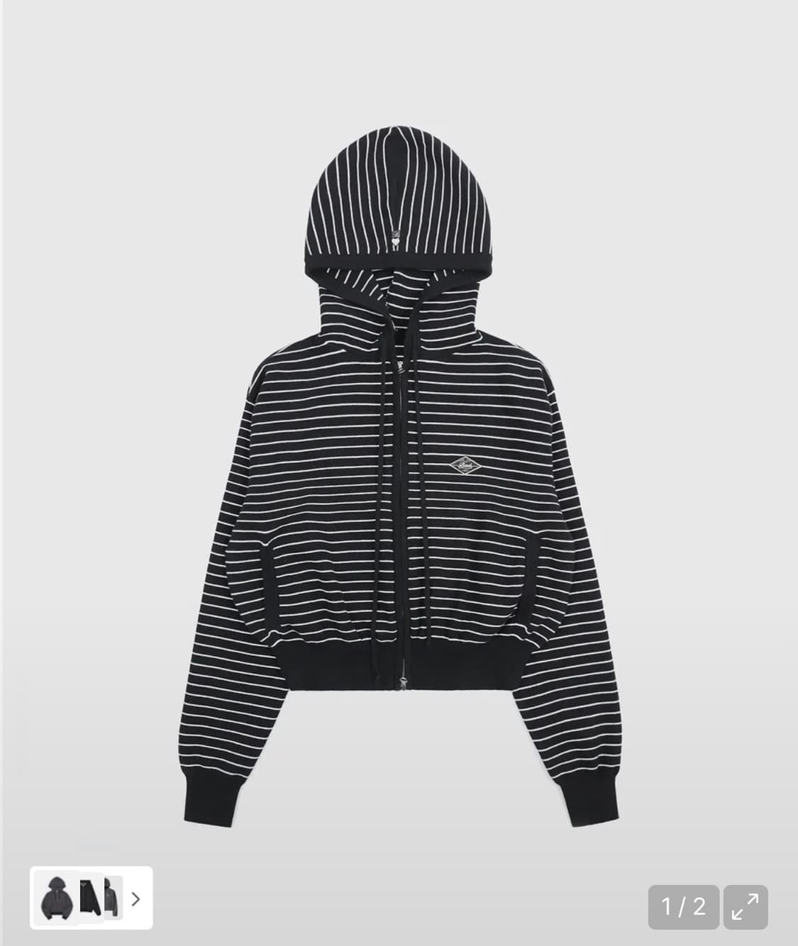 배드블러드 비욘드 소프트 니트 후드집업 상품이미지1