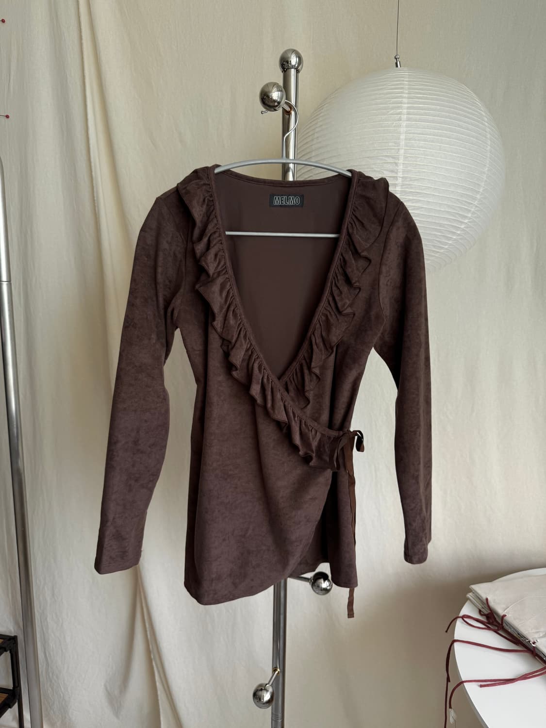 Melmo Frill Wrap Blouse 상품이미지4