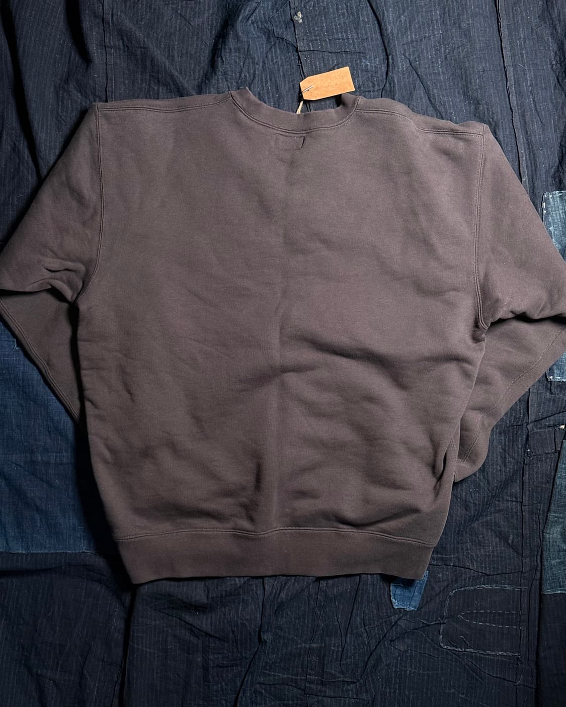 논스탁 리트리트 헬 스텐실 베이직 스웻셔츠 코리아 버전 빈티지 블랙 L 상품이미지7