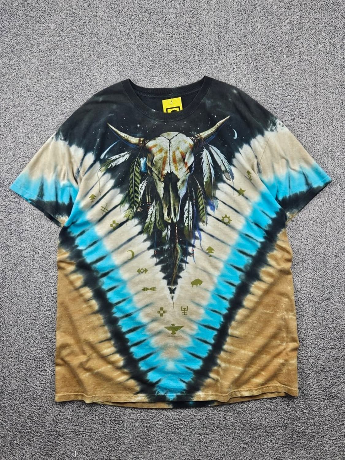 2003 리퀴드블루 빈티지 반팔 티셔츠 바이슨 스컬 (2XL)/11788 상품이미지1