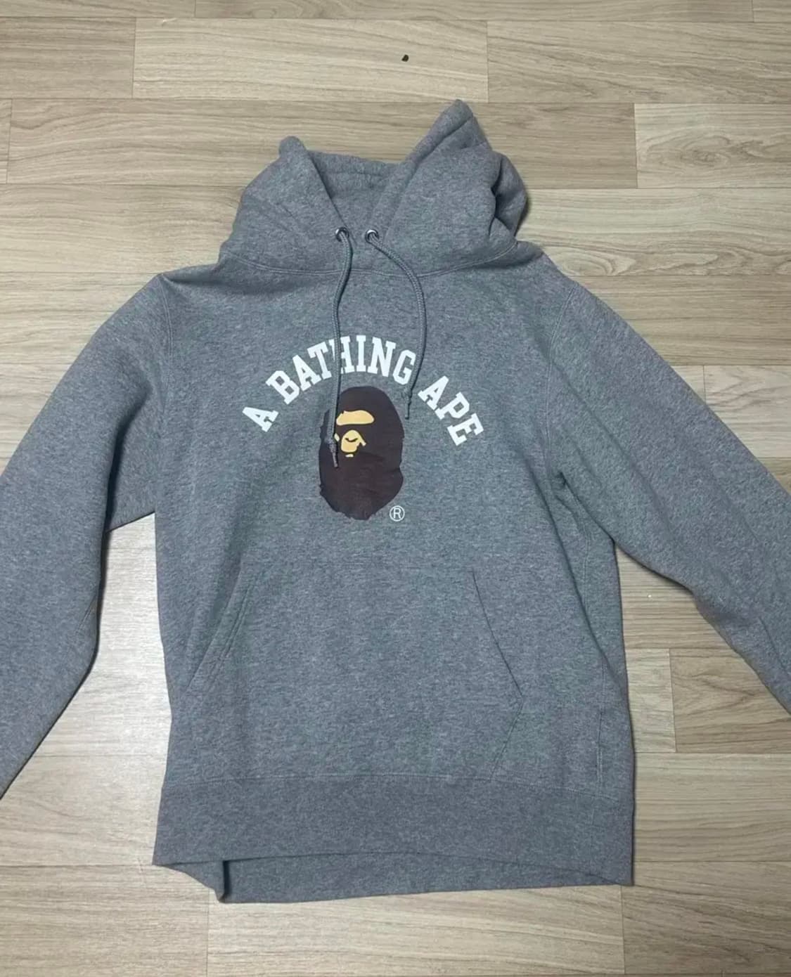 베이프 후드티 그레이 L 상품이미지1