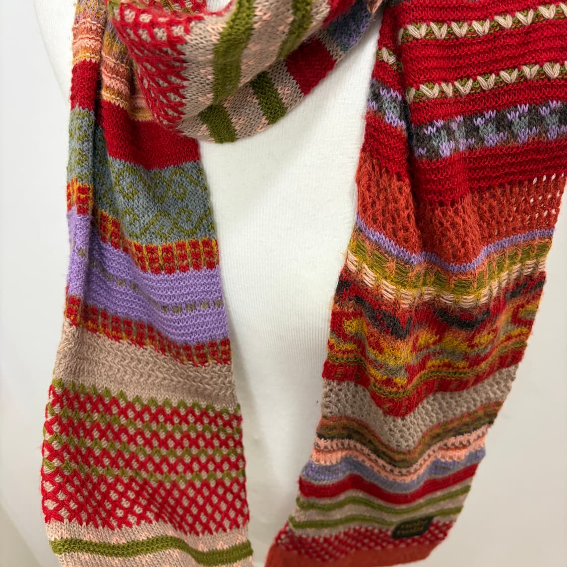 빈티지 모리룩 니트 머플러 목도리 상품이미지5