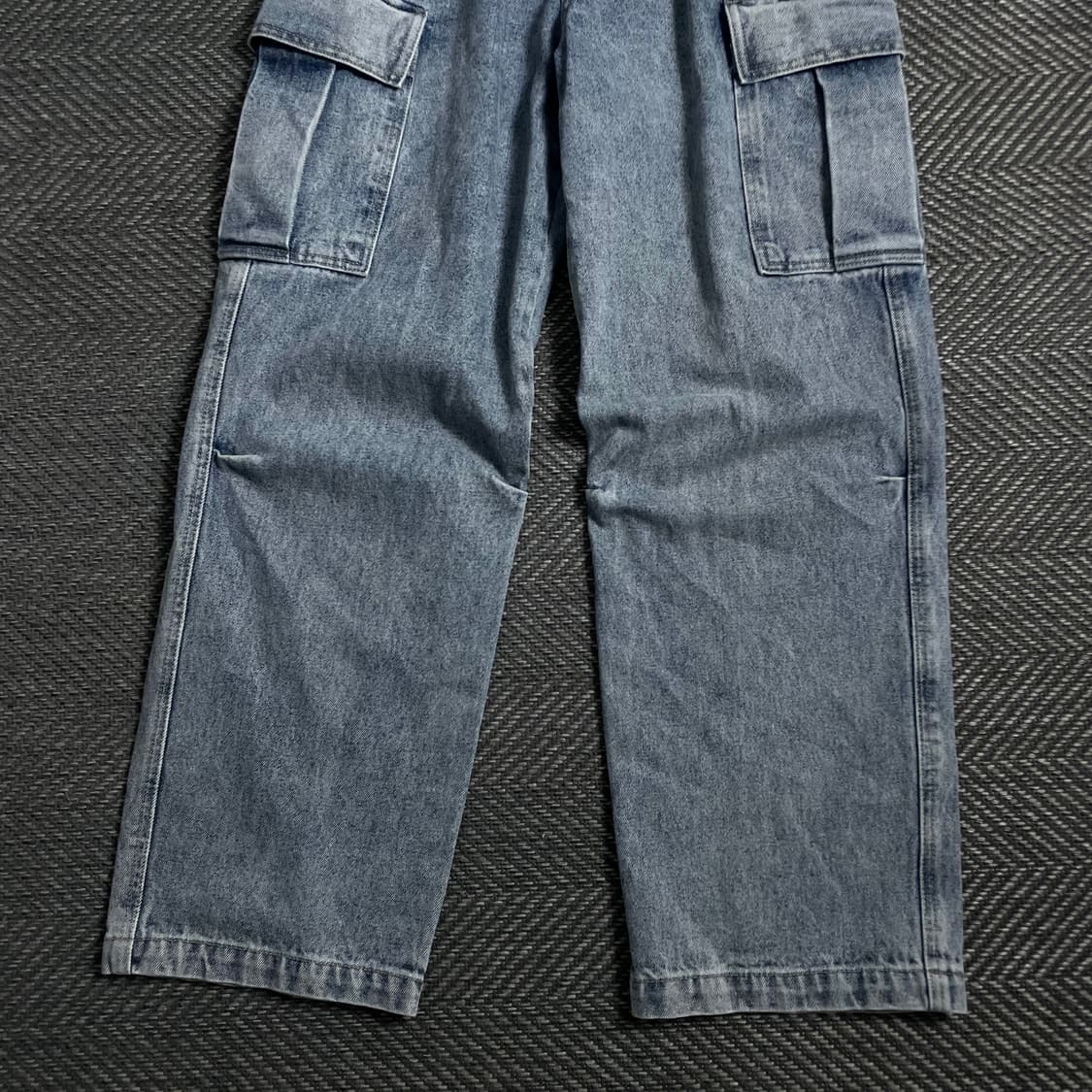 ESN 빈티지 워시드 유틸리티 데님 카고 팬츠y 4987 상품이미지3