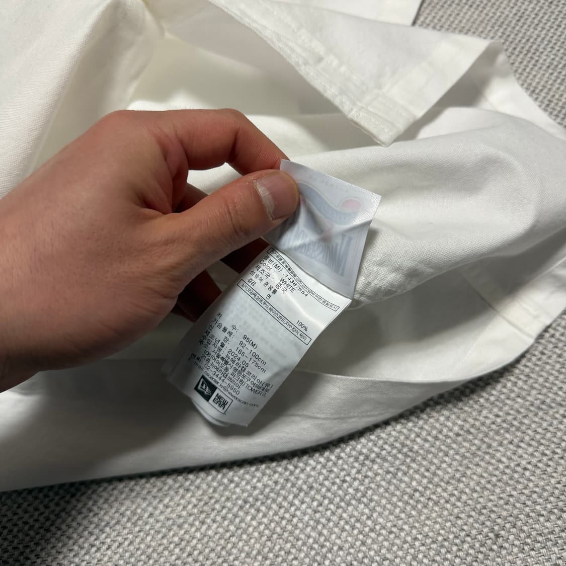 뉴에라 X 디스이즈네버댓 반팔 셔츠 화이트 상품이미지5