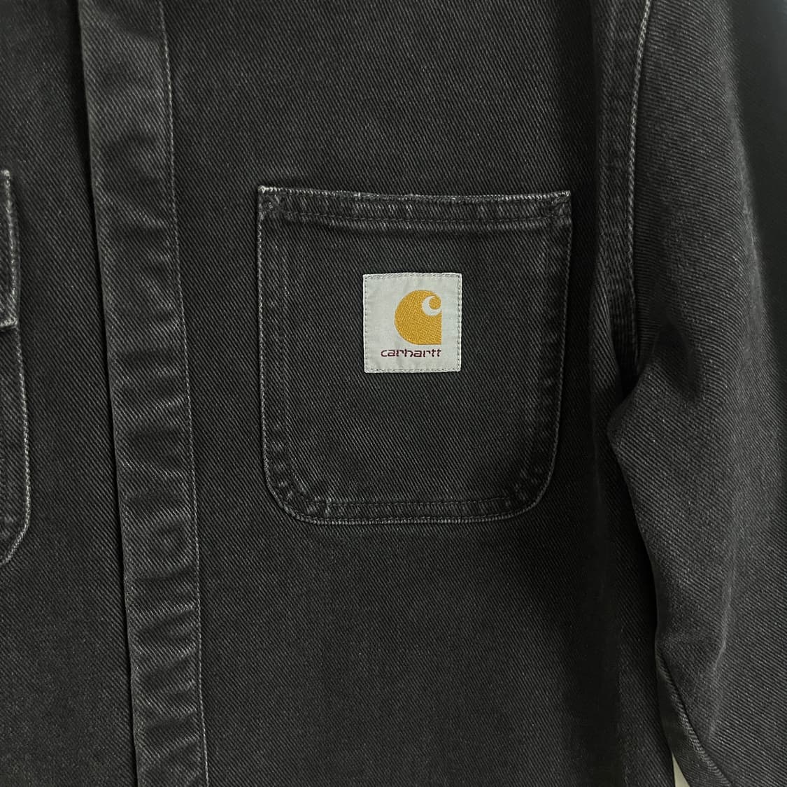 칼하트 흑청 셔츠 자켓 상품이미지4