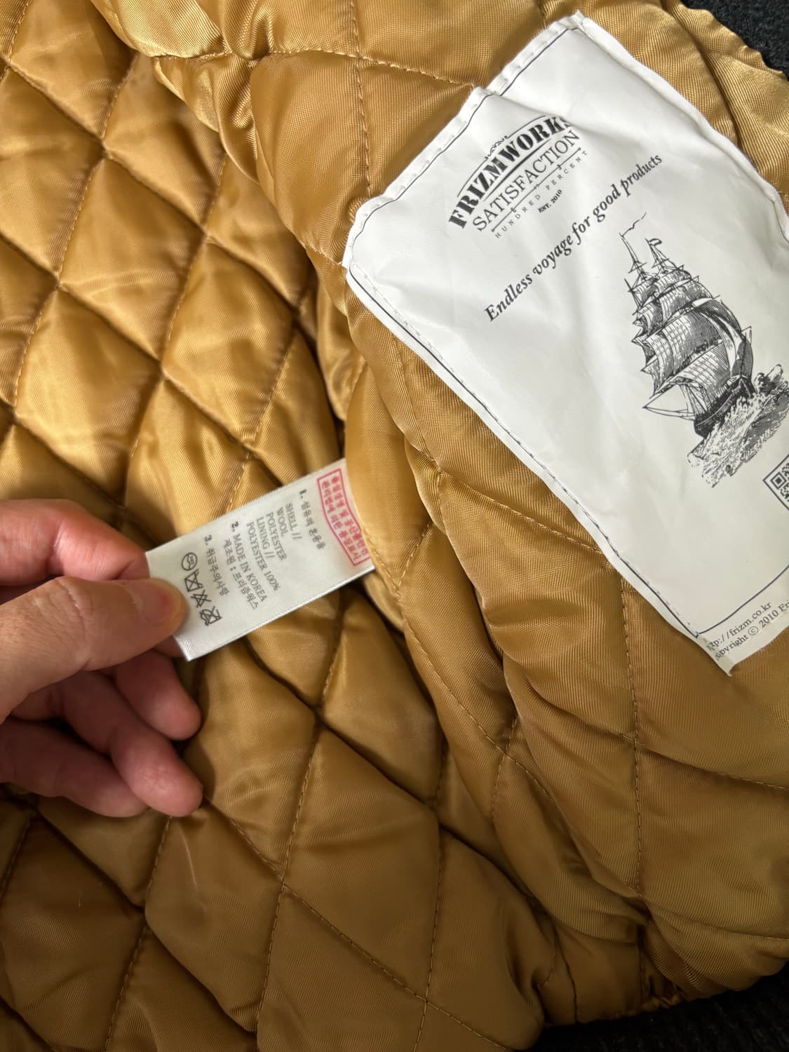 프리즘웍스 울 바시티자켓  상품이미지4