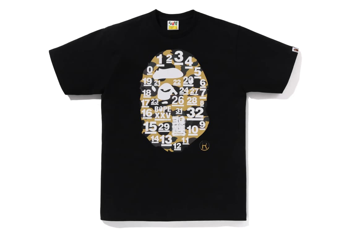 베이프 32주년 1st 카모 빅 에이프 헤드 반팔티 상품이미지1