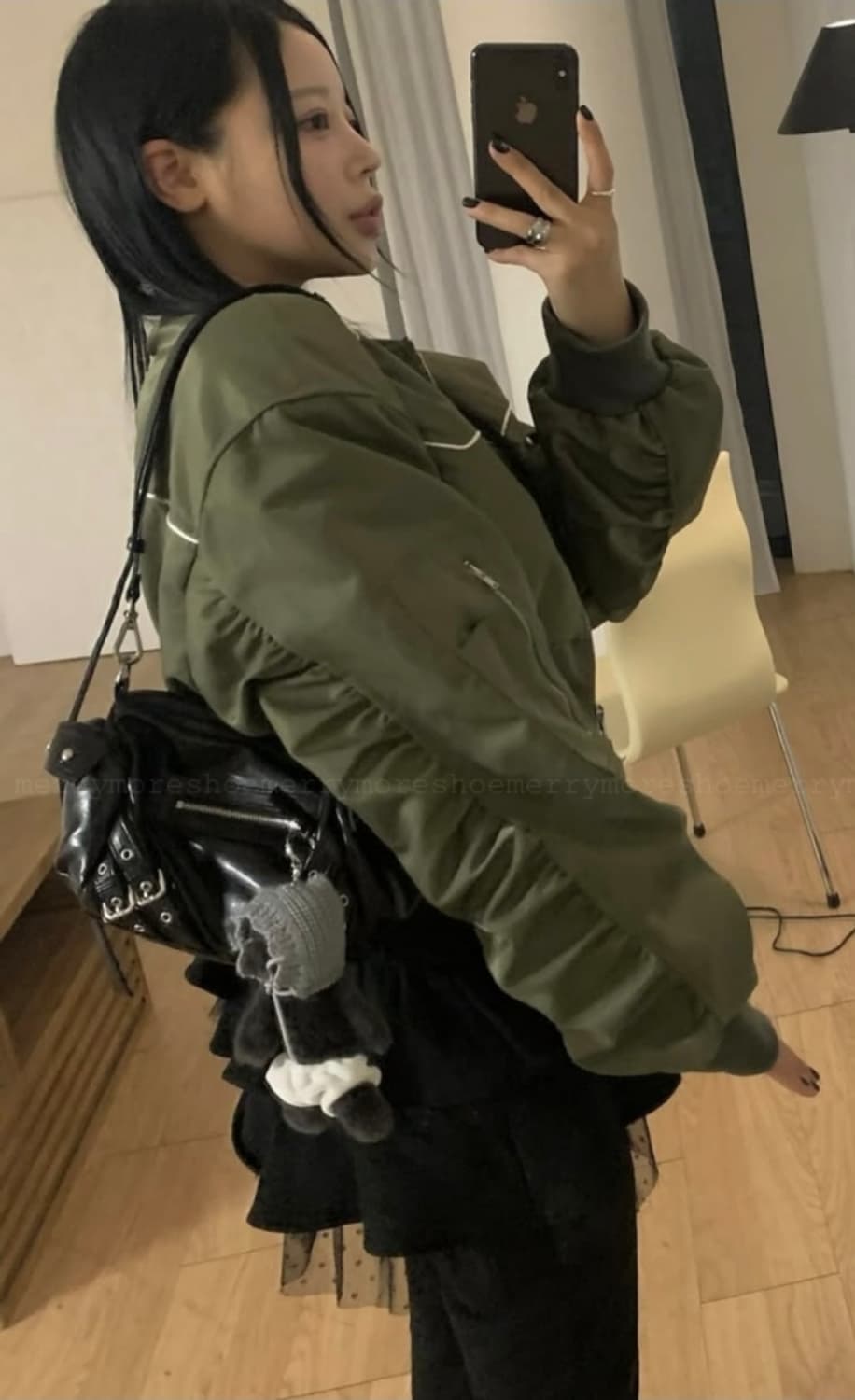 서로 오프닝 크롭 숏 항공점퍼 상품이미지2