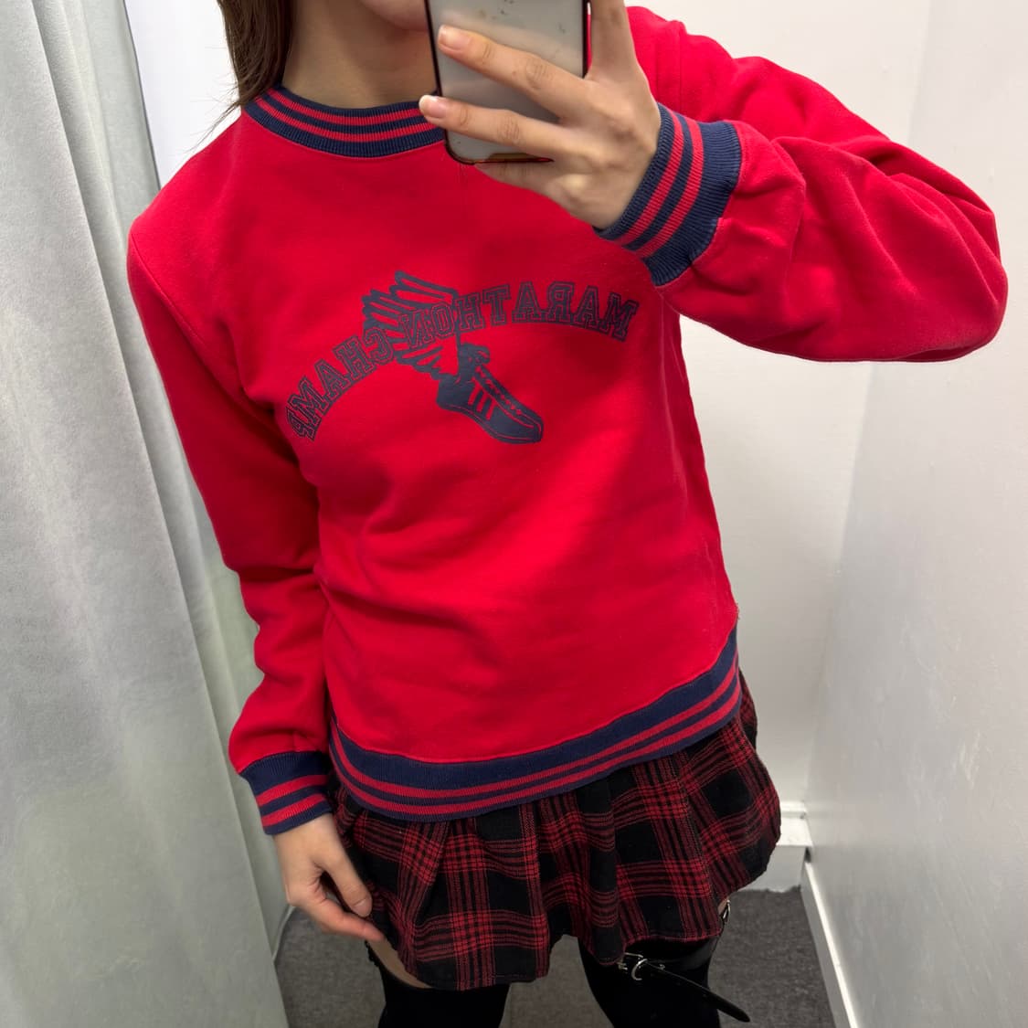 Sn’s 레드블루 맨투맨 상품이미지4