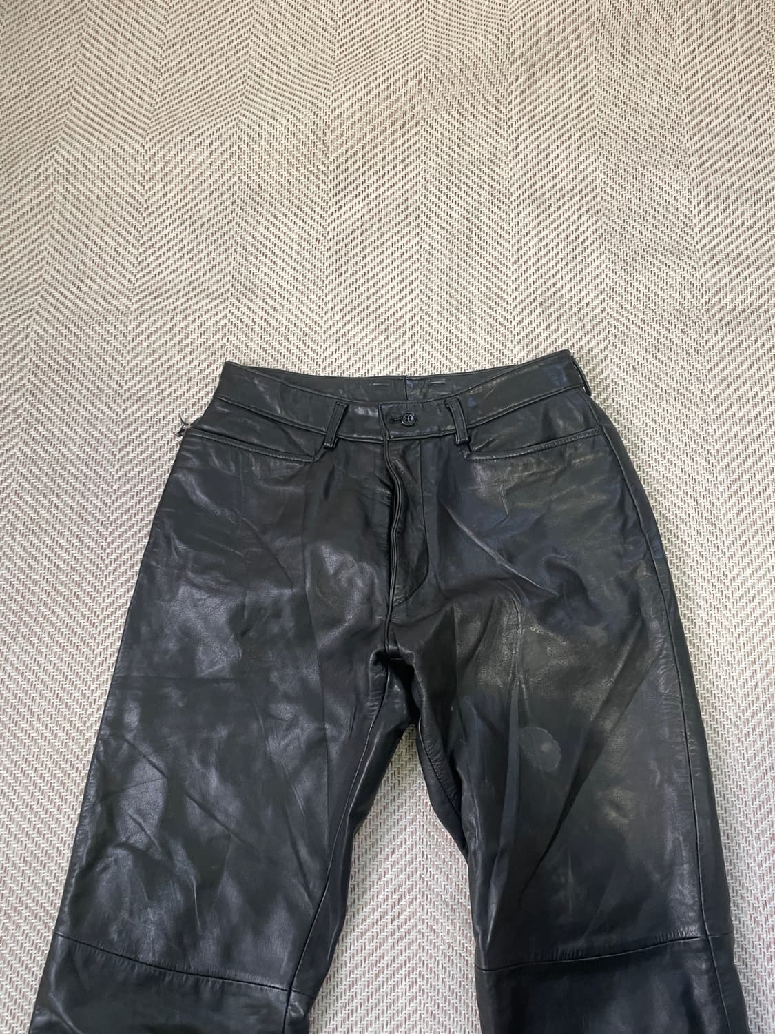 Comme Ca du mode 양가죽 레더 팬츠 J03303 상품이미지3