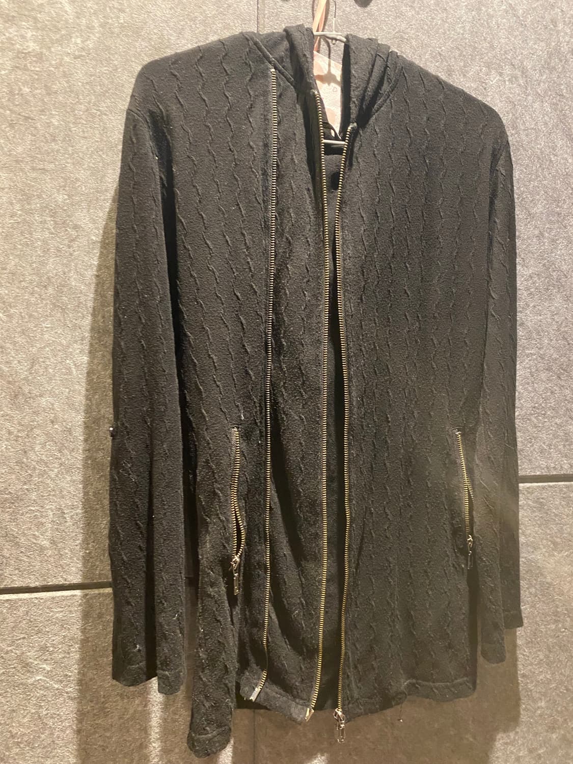 Tornado Mart archive hoodie zip up black 상품이미지2