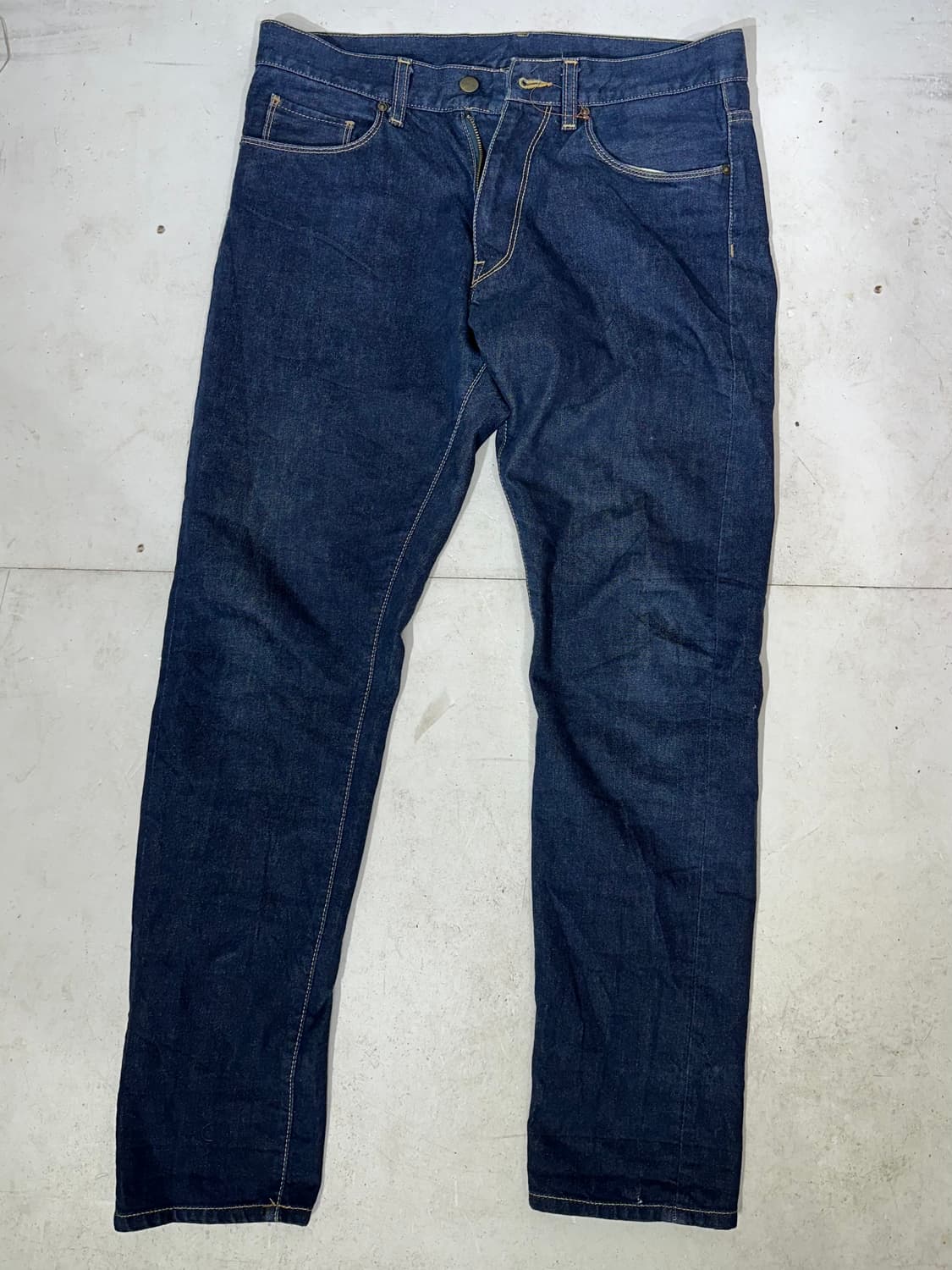 칼하트 진청 새깅 데님 워크 팬츠 청바지 32 상품이미지4