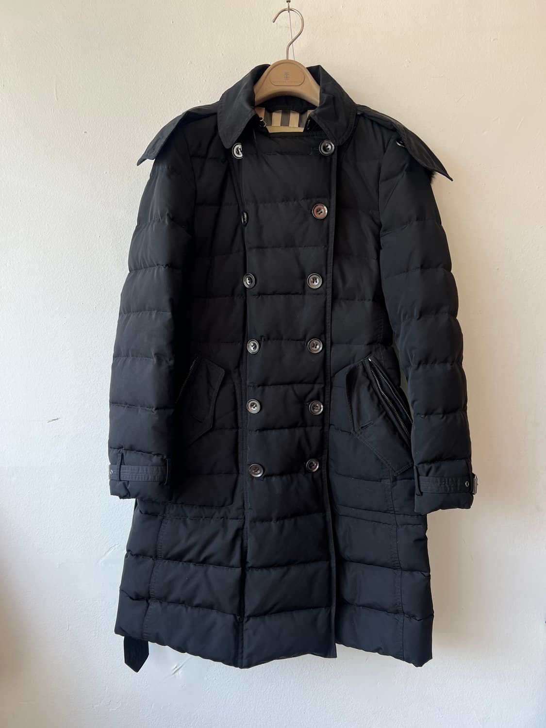 버버리 여성 블랙 트렌치패딩점퍼 다운패딩점퍼 상품이미지2