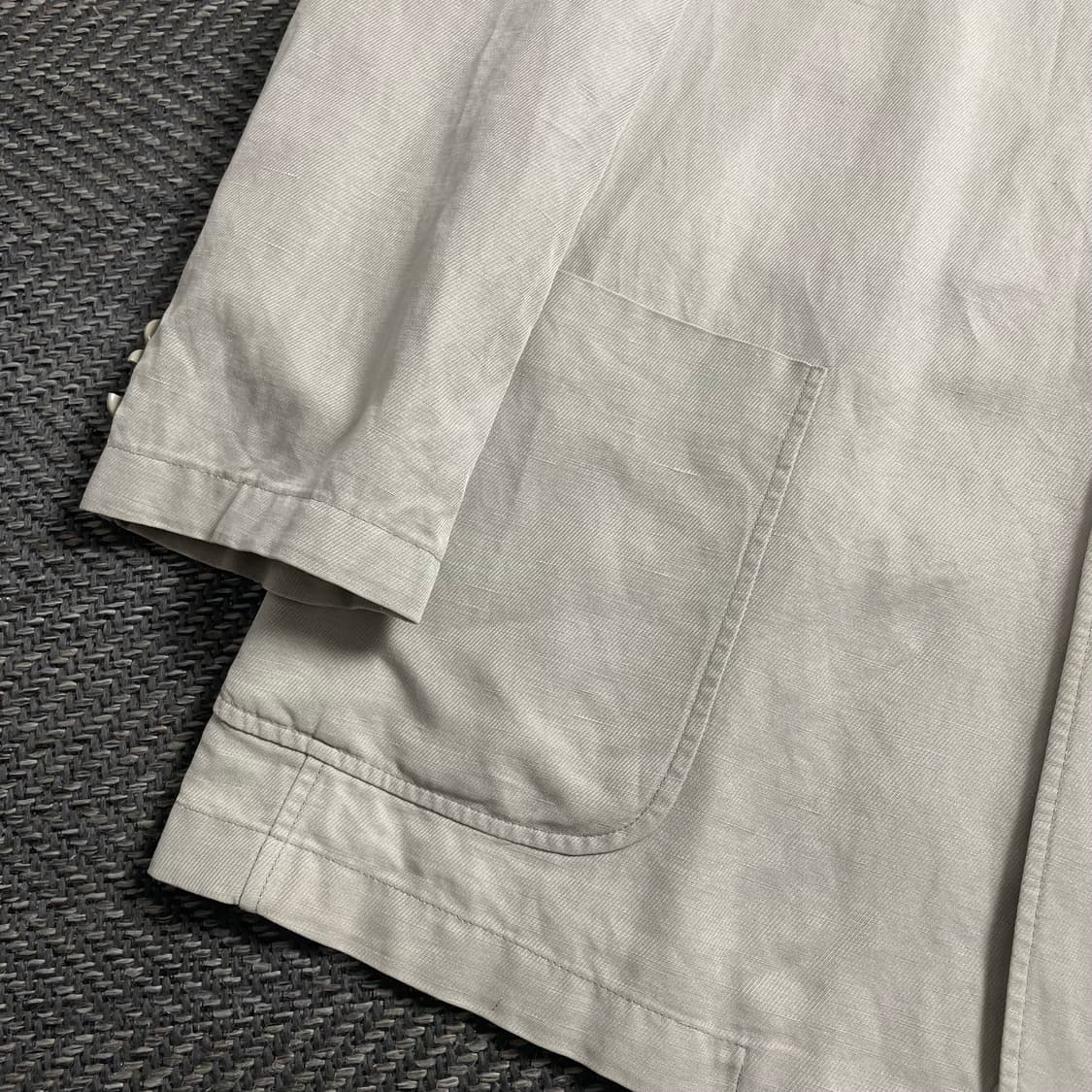 90s 입생로랑 자수로고 아카이브 치노 블레이저 자켓o 4694 상품이미지3