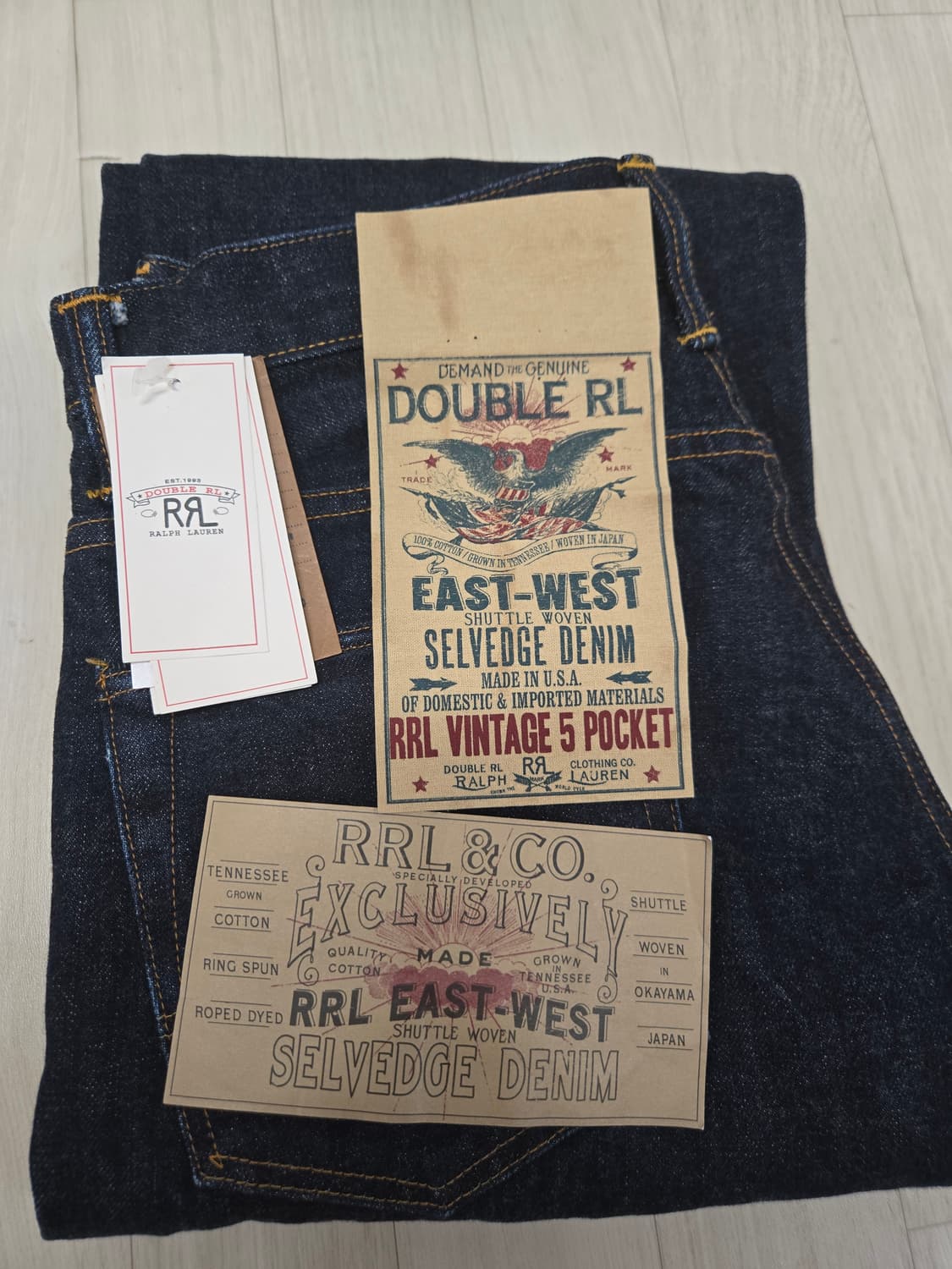 2명 이상 구매
RRL 더블알엘 청바지 빈티지 5포켓 이스트 웨스트 셀비 상품이미지10