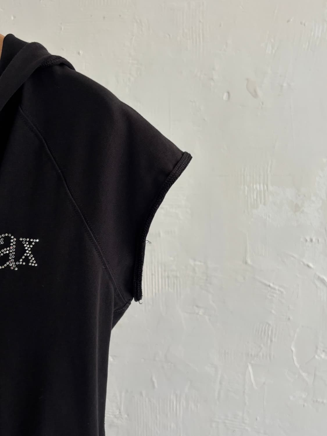 ARMANI EXCHANGE 아르마니 익스체인지 블랙 숏 슬리브 후드 집 상품이미지7
