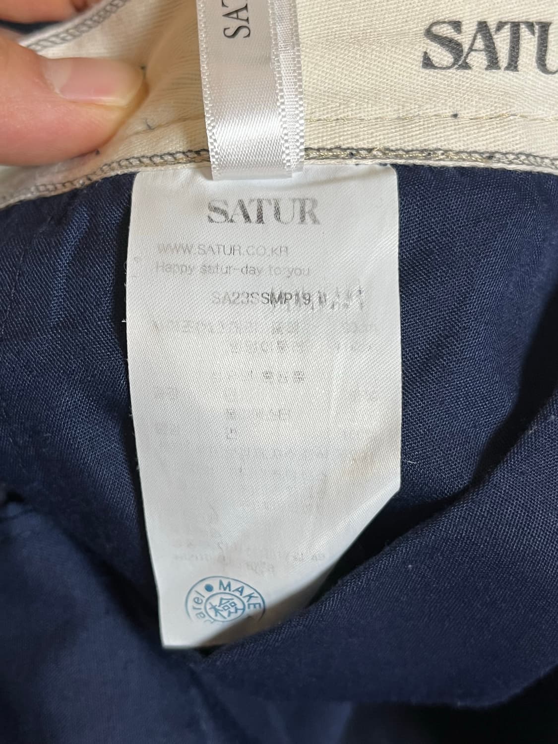 SATUR 비날레스 4포켓 리버팬츠 네이비 L 상품이미지7