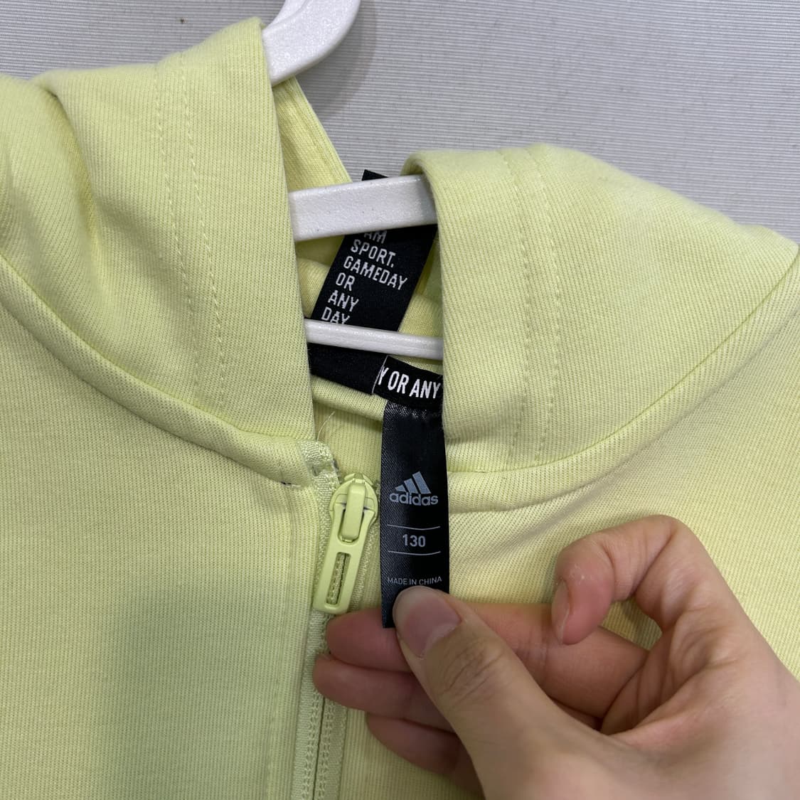 아디다스 키즈 후드 집업 130 상품이미지2