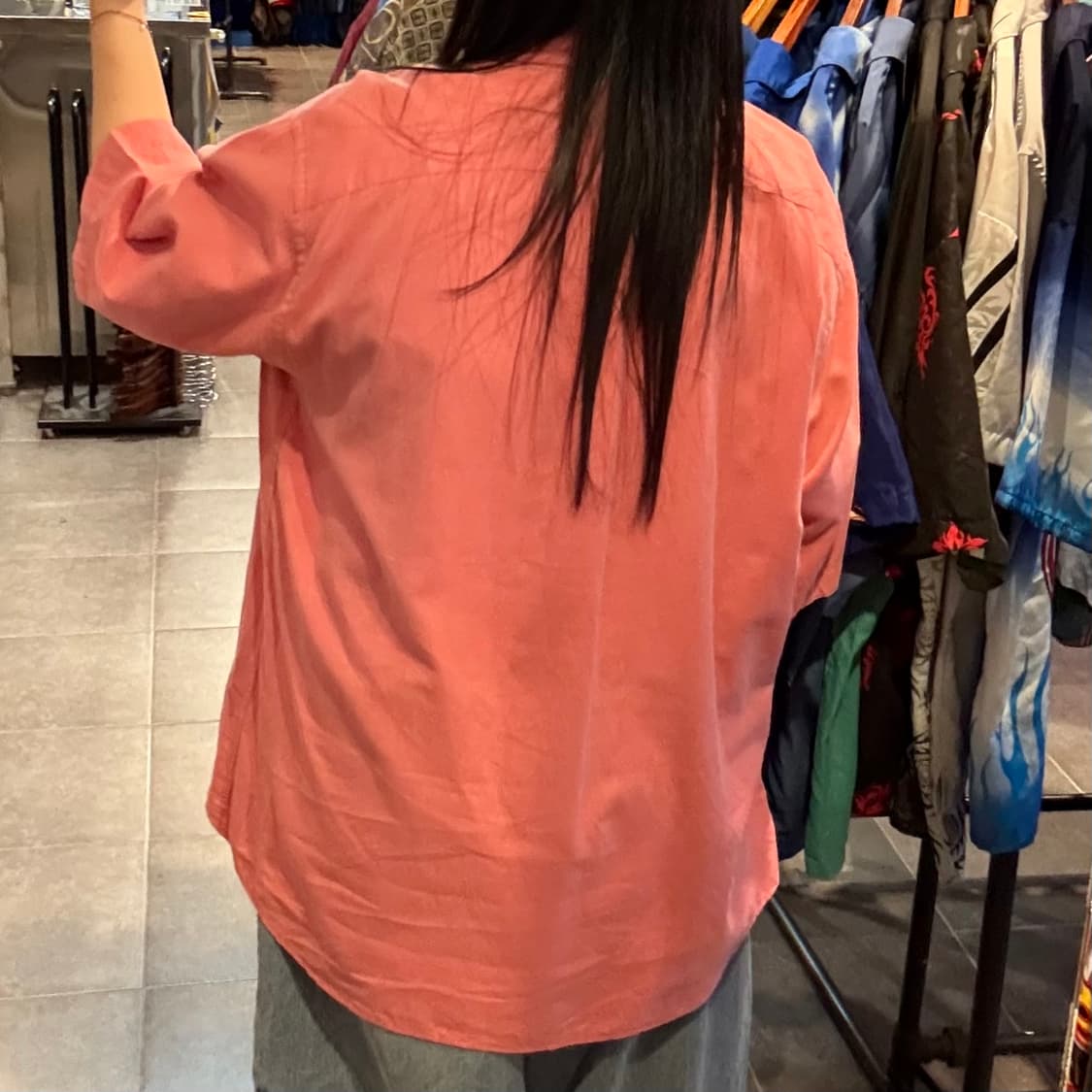 [NO.9] 칼하트 반팔 셔츠 핑크  상품이미지4