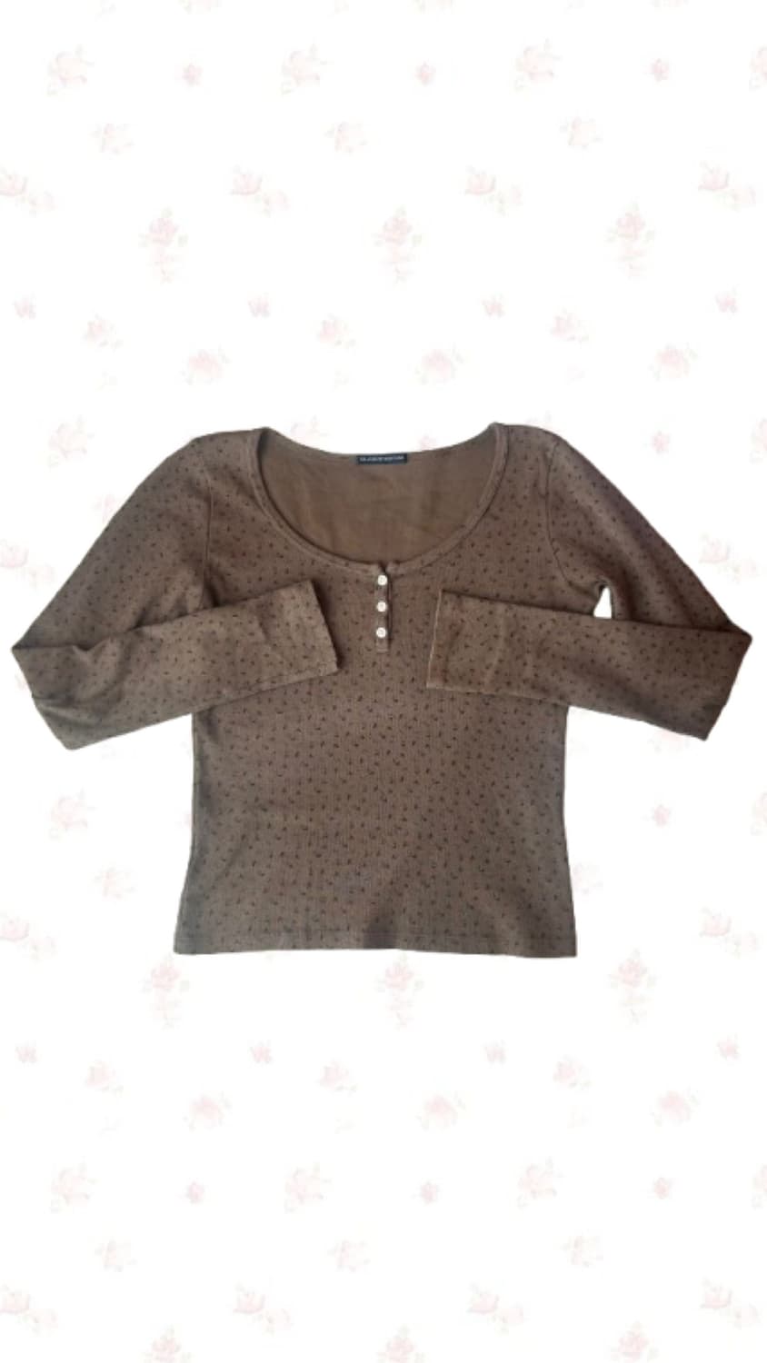 브랜디멜빌 젤리 플로럴 탑 긴팔 티셔츠(트와이스 나연 착용) 상품이미지4