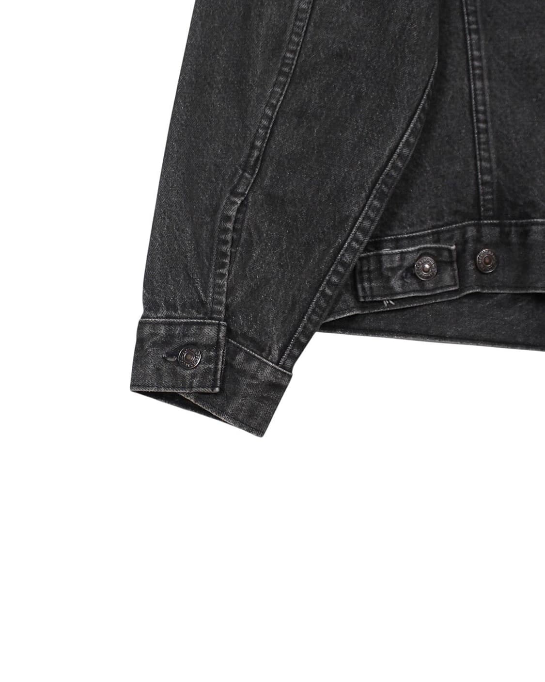 1980s 리바이스 75505-0259 흑청 데님 자켓 빈티지 블랙 상품이미지8