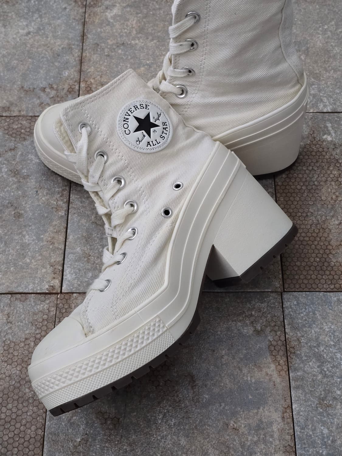 (245)컨버스 척 70 디 럭스 힐 에그렛 화이트  상품이미지7