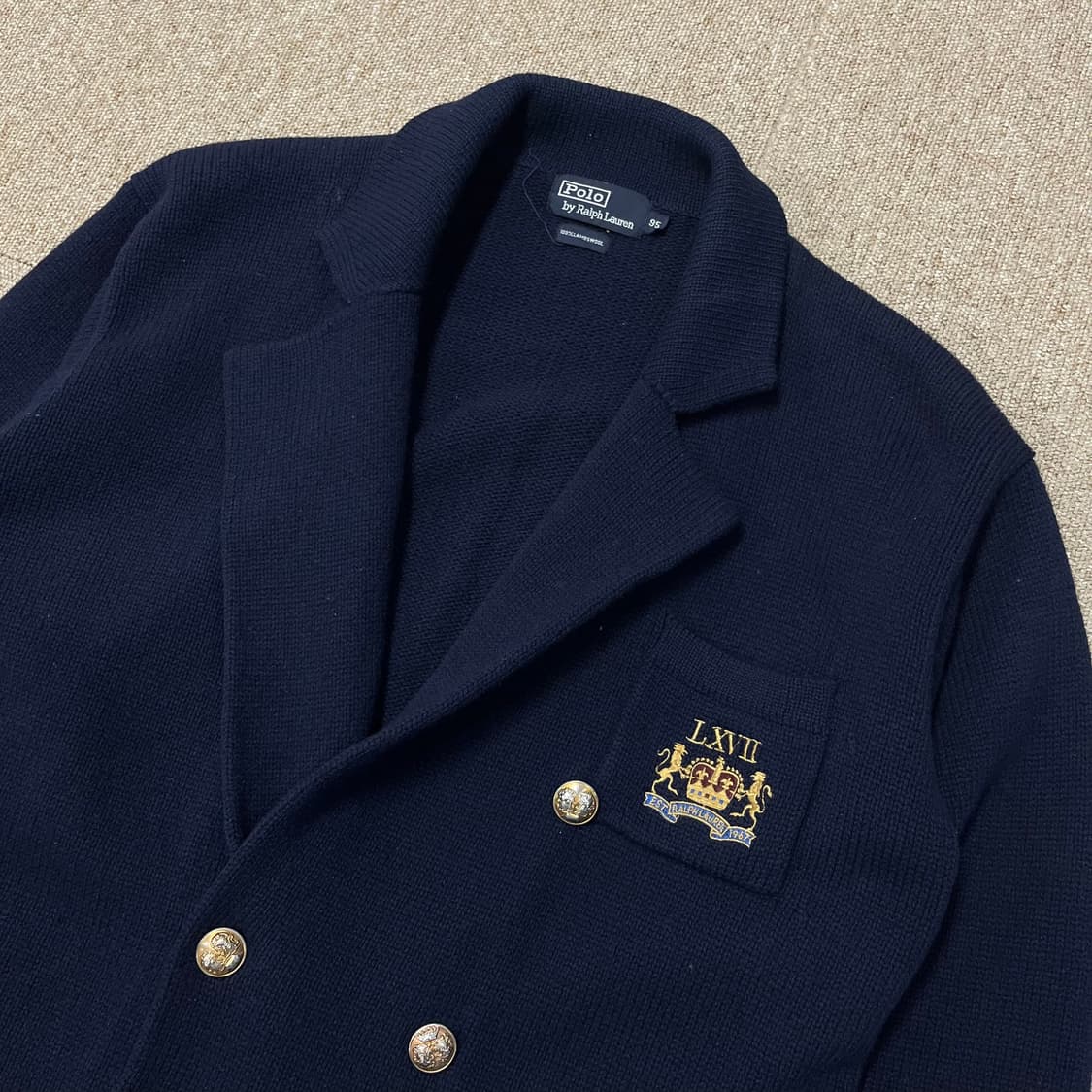 폴로 랄프로렌 90‘s 금장 울 블레이저 상품이미지4