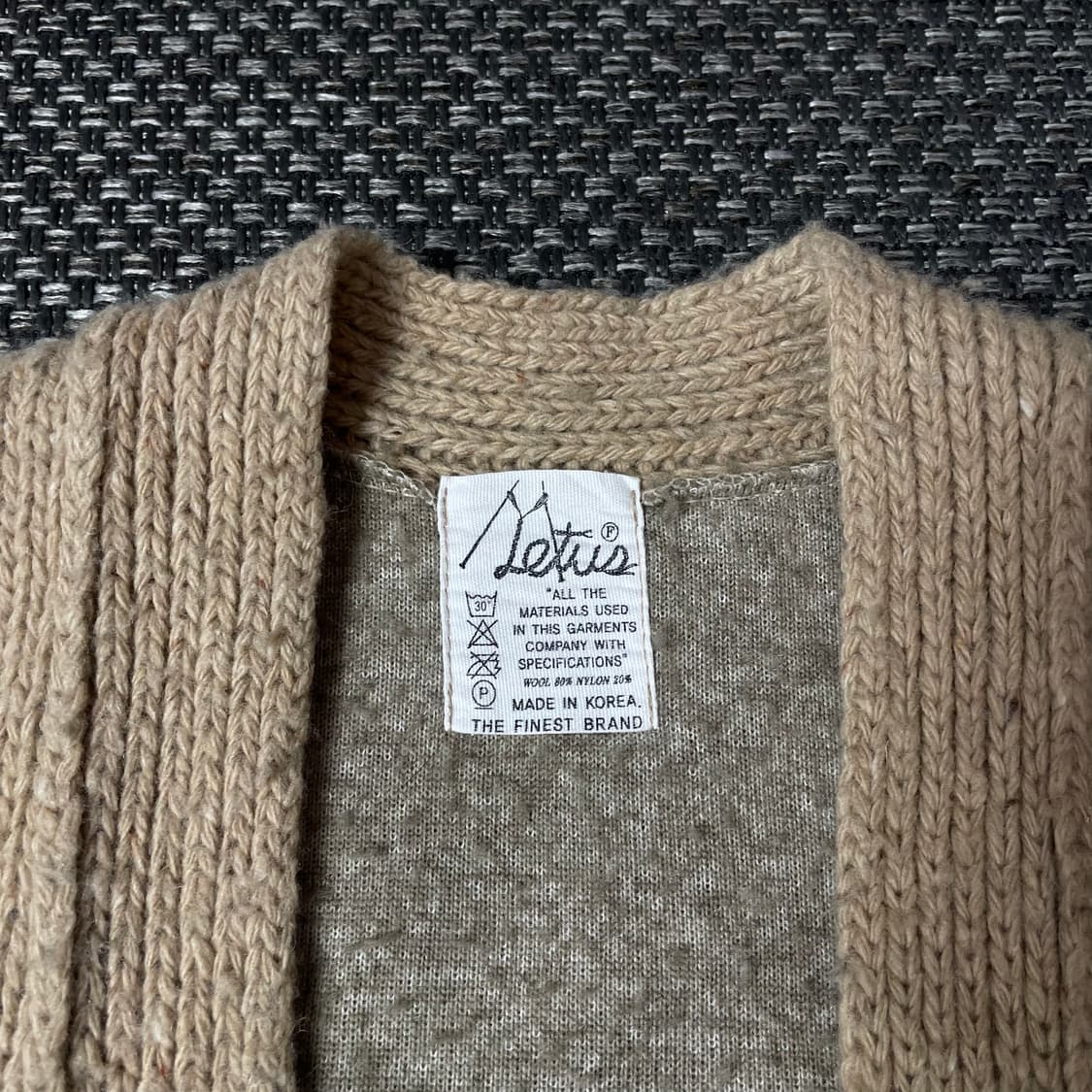 빈티지 연브라운 니트 조끼 F 상품이미지5